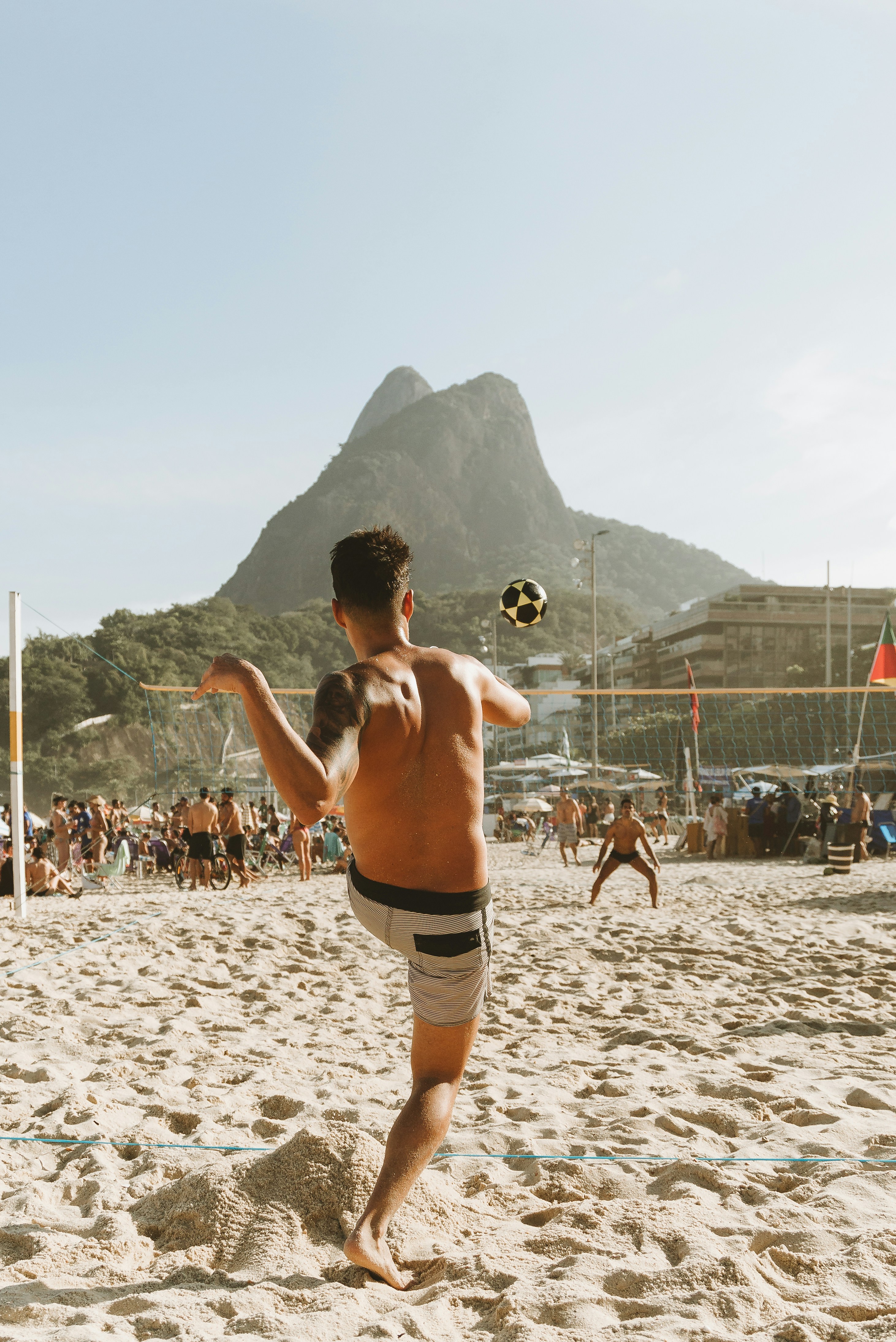 Beach football in Rio